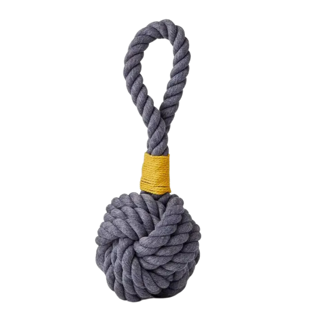 Grey Celtic Knot Tie Rope Toy